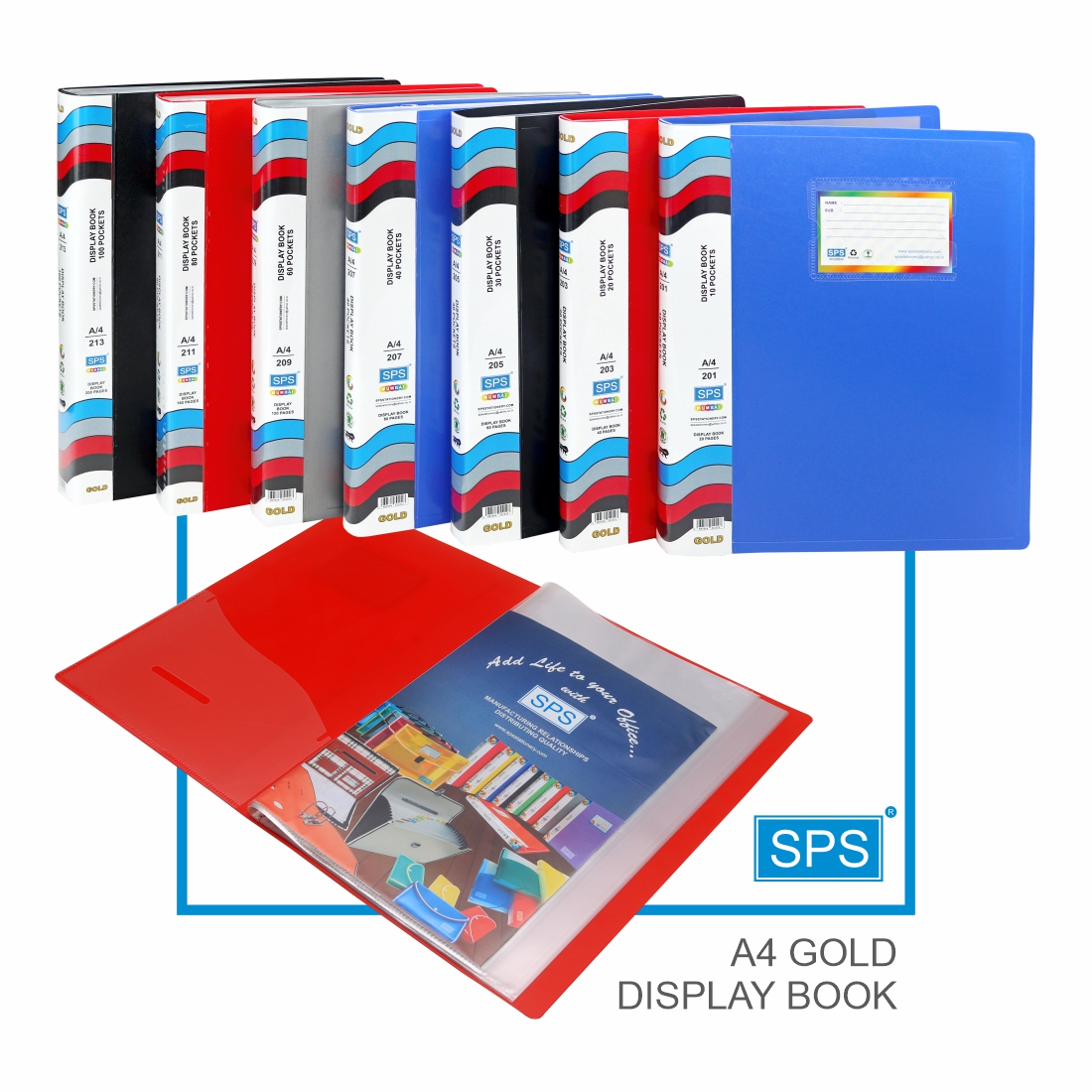 A4 GOLD DISPLAY BOOKS